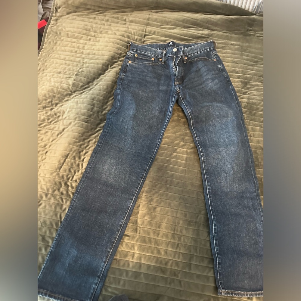 Gap 30x30 slim straight leg blue jeans